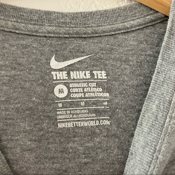 Nike JUST DO IT Men’s‎ Medium Graphic Print Short Sleeve Shirt Gray - Picture 4 of 4